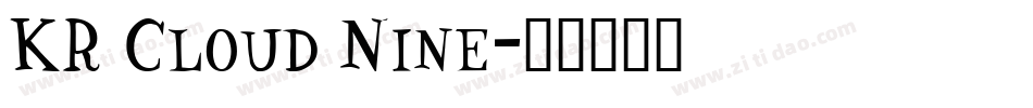 KR Cloud Nine字体转换